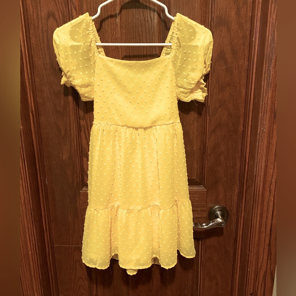 Girls yellow dress, Franki size youth 10